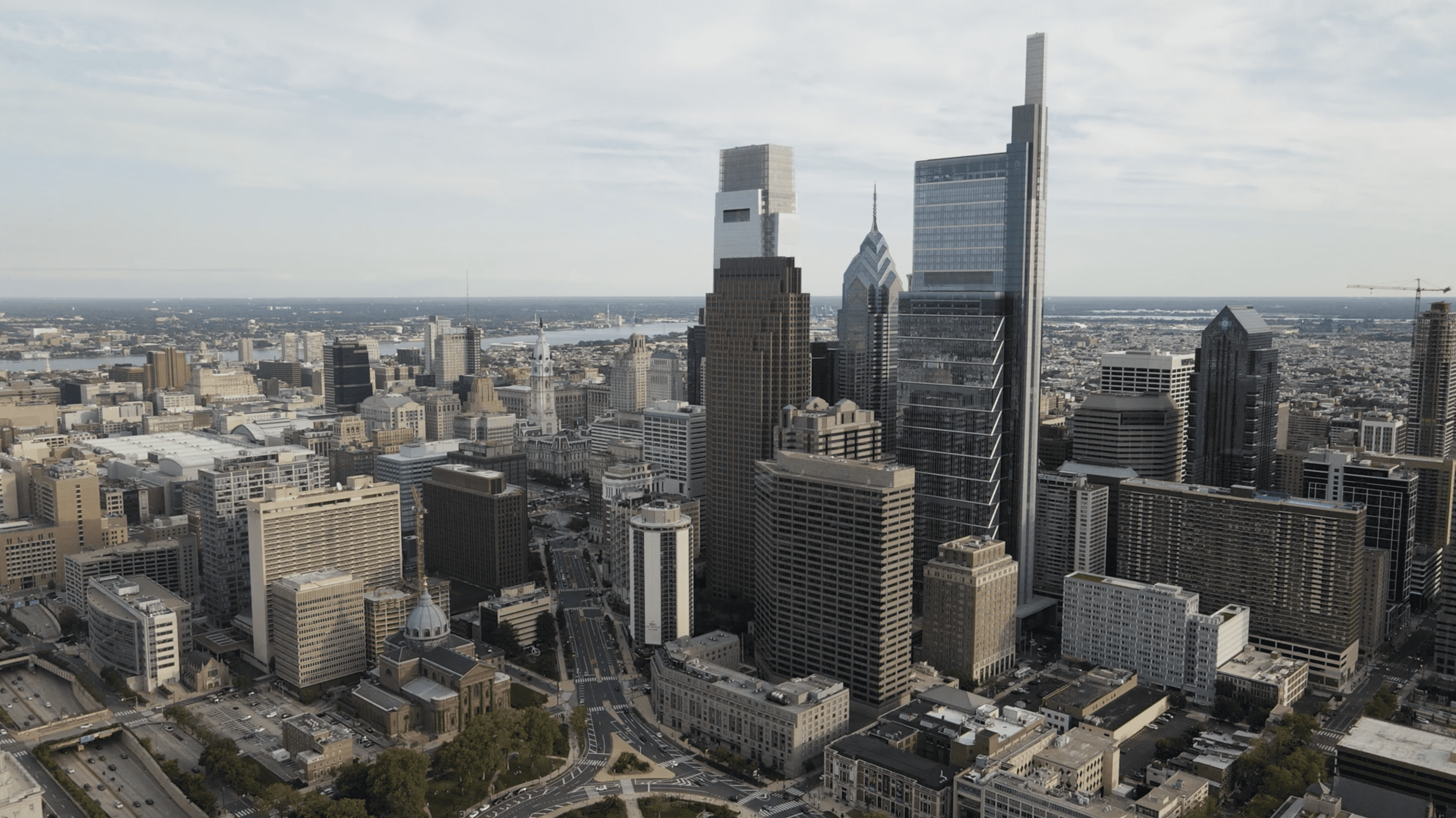 philadelphia skyline aerial cinema example image
